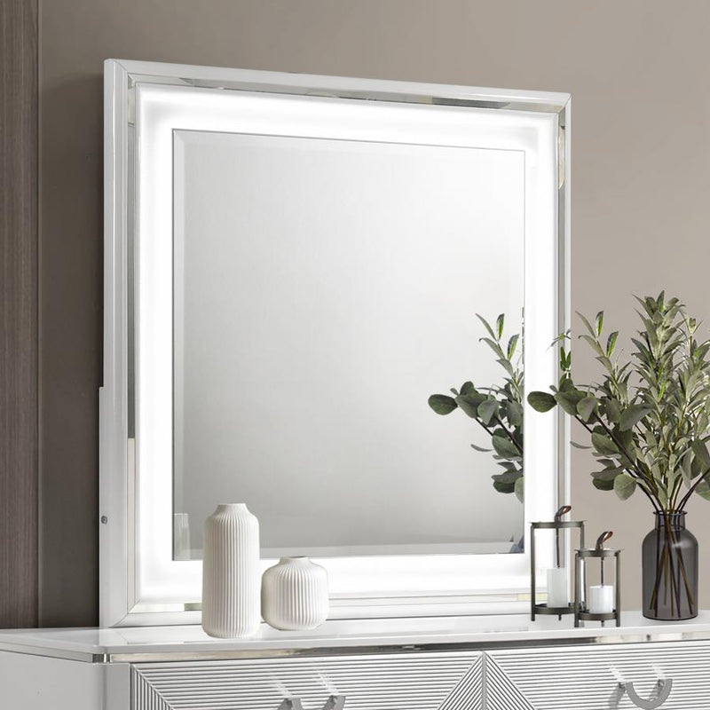 Cassia Dresser Mirror White High Gloss Default Title