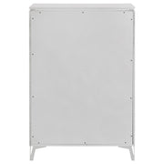 Cassia 5-drawer Bedroom Chest of Drawers White High Gloss