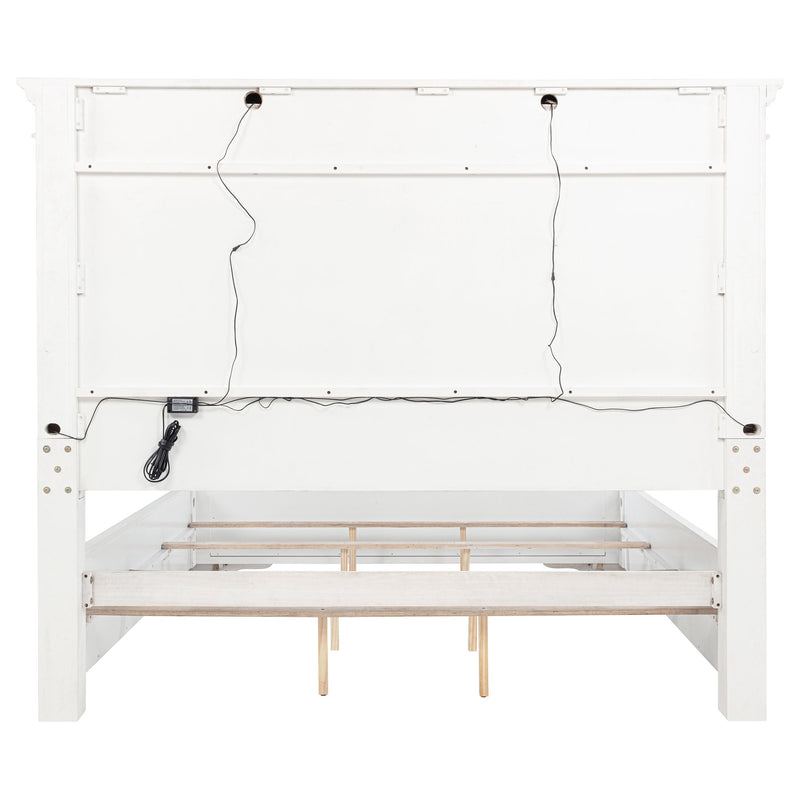 McKinney LED Light Panel Bed Vintage