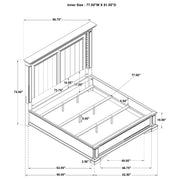 McKinney LED Light Panel Bed Vintage