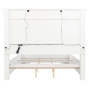 McKinney LED Light Panel Bed Vintage