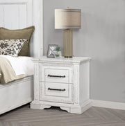 McKinney 2-drawer Nightstand with Dual USB Vintage White Default Title