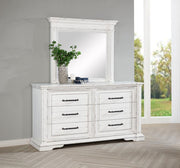 McKinney 6-drawer Bedroom Dresser with Mirror Vintage White Default Title