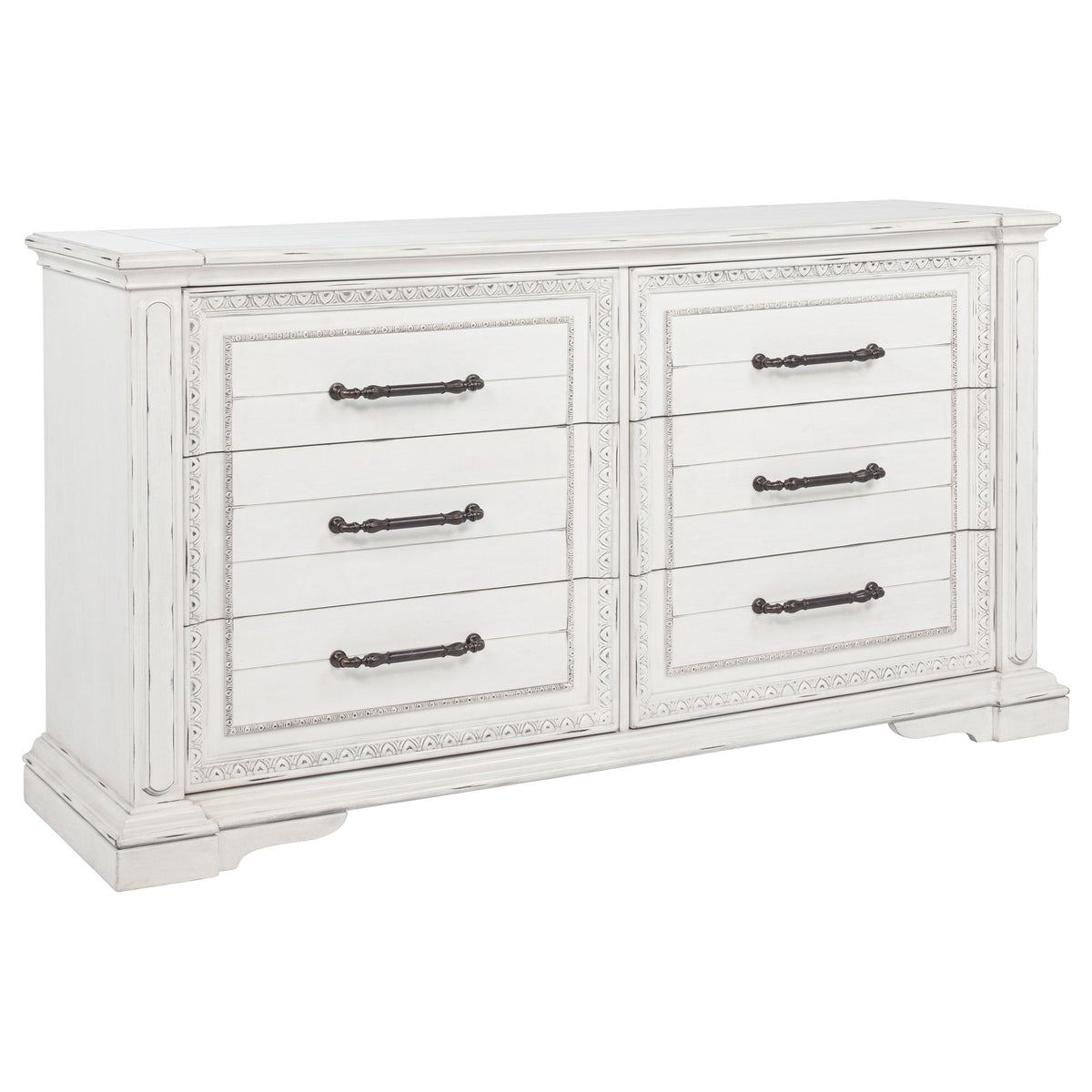 McKinney 6-drawer Bedroom Dresser Cabinet Vintage White