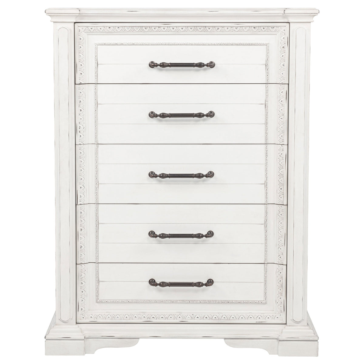 McKinney 5-drawer Bedroom Chest of Drawers Vintage White