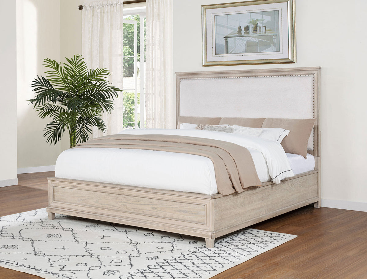 Pembroke 66-inch Panel Bed Washed Oak