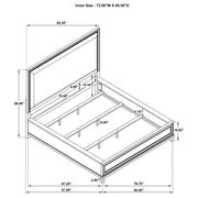 Pembroke 66-inch Panel Bed Washed Oak