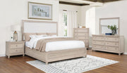 Pembroke Bedroom Set Washed Oak Queen 5-piece
