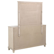 Pembroke 6-drawer Bedroom Dresser with Mirror Washed Oak