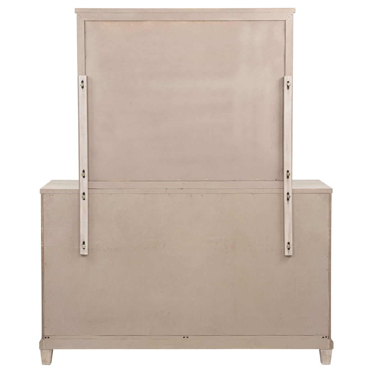 Pembroke 6-drawer Bedroom Dresser with Mirror Washed Oak