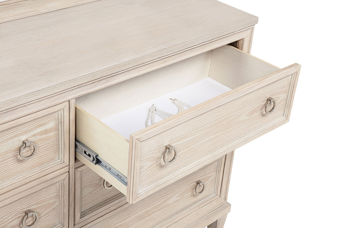 Pembroke 6-drawer Bedroom Dresser Cabinet Washed Oak