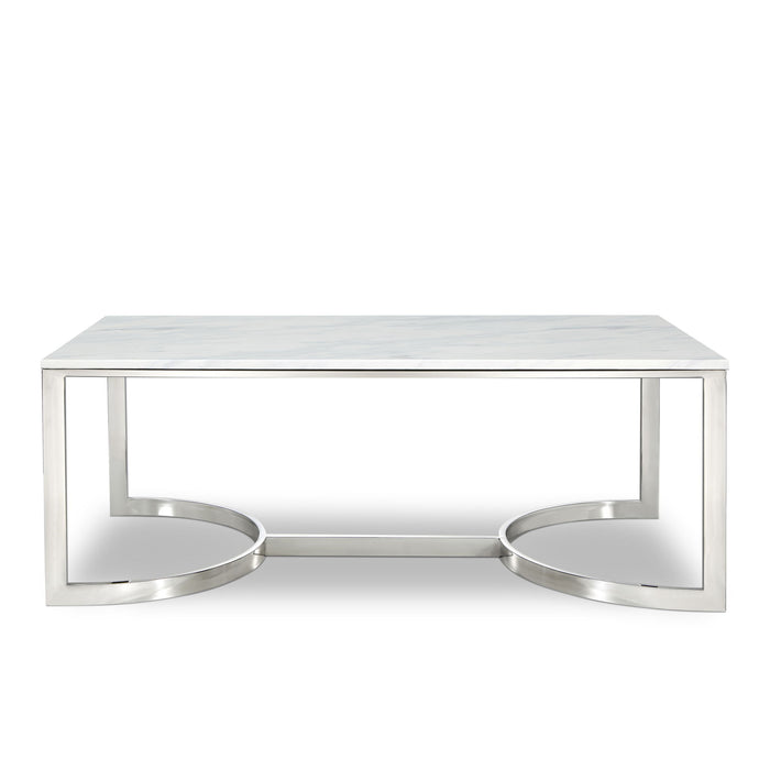 Copley - Coffee Table - Pearl Silver