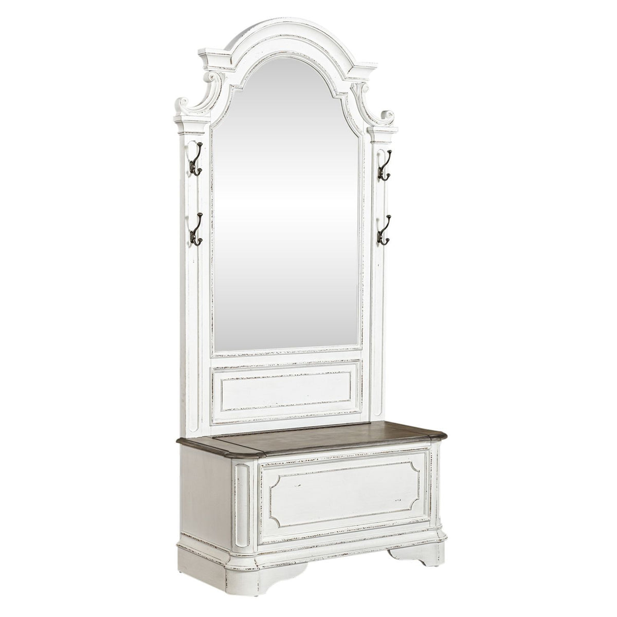 Magnolia Manor - 2 Piece Hall Tree - Antique White