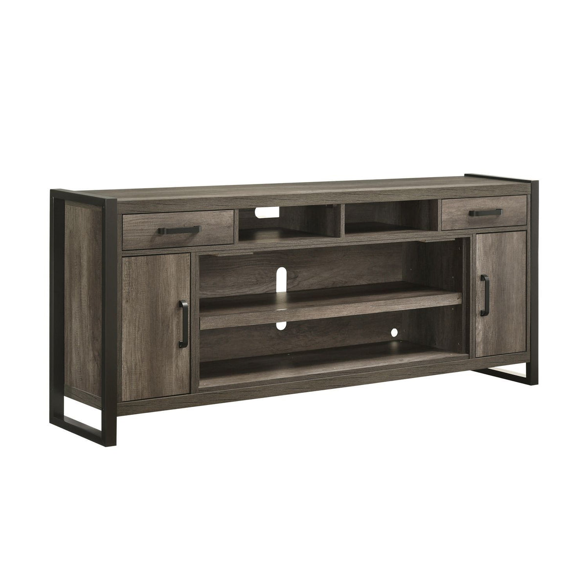 Fireplace TV Consoles - 78" Fireplace TV Console FTS - Brown