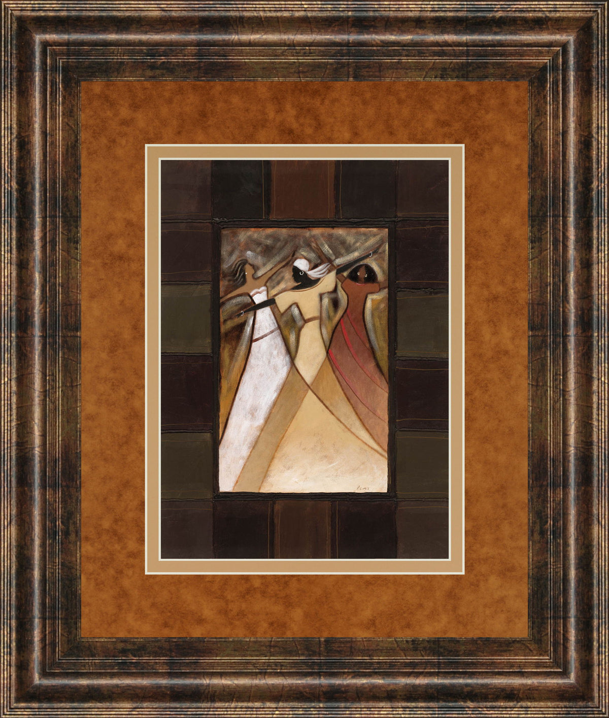 Divine Grace I By Rob Hefferan - Framed Print Wall Art - Light Brown