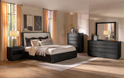 Leandro Bedroom Set Burnished Eastern King 5-piece