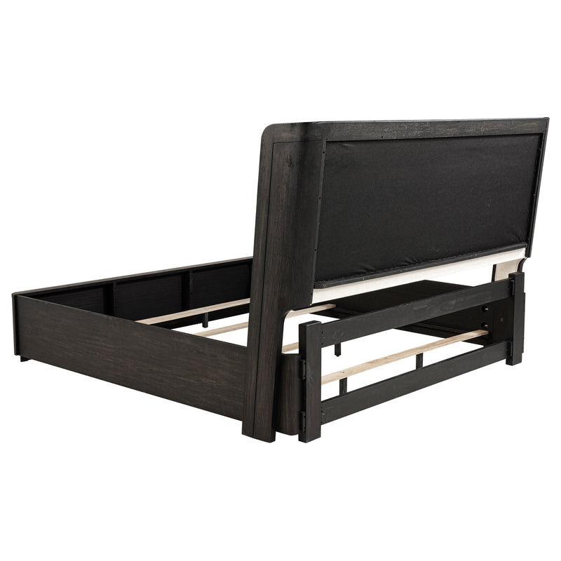 Leandro 55-inch Wingback Bed Burnished