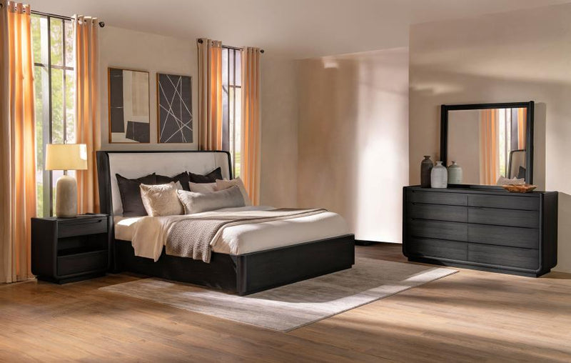 Leandro Bedroom Set Burnished Queen 4-piece