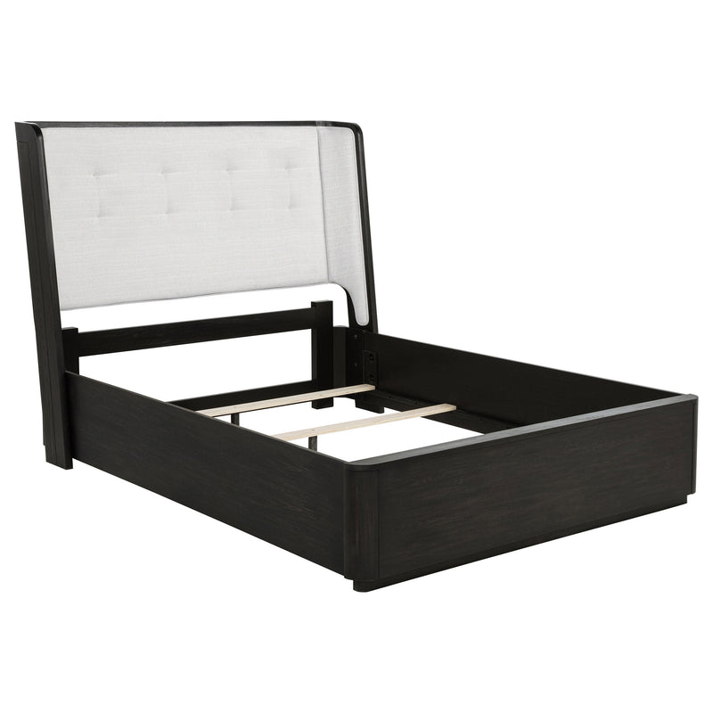 Leandro 55-inch Wingback Bed Burnished