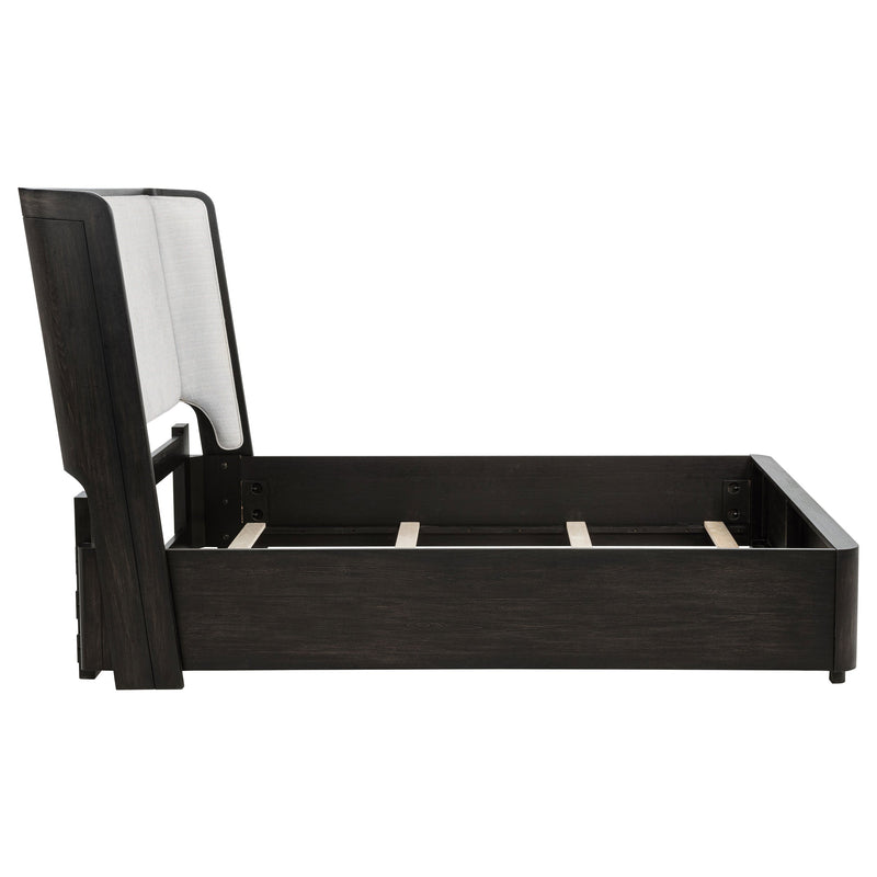 Leandro 55-inch Wingback Bed Burnished