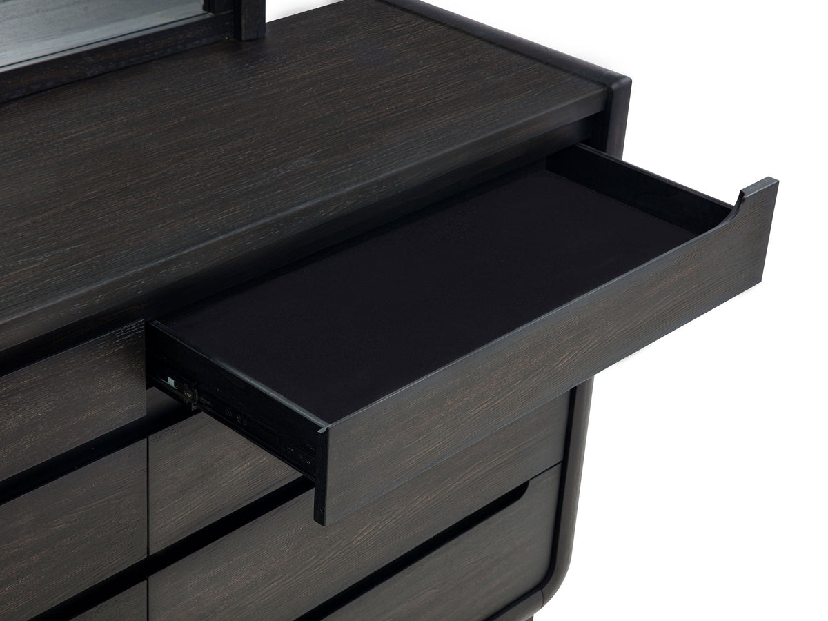Leandro 8-drawer Bedroom Dresser Cabinet Burnished Black