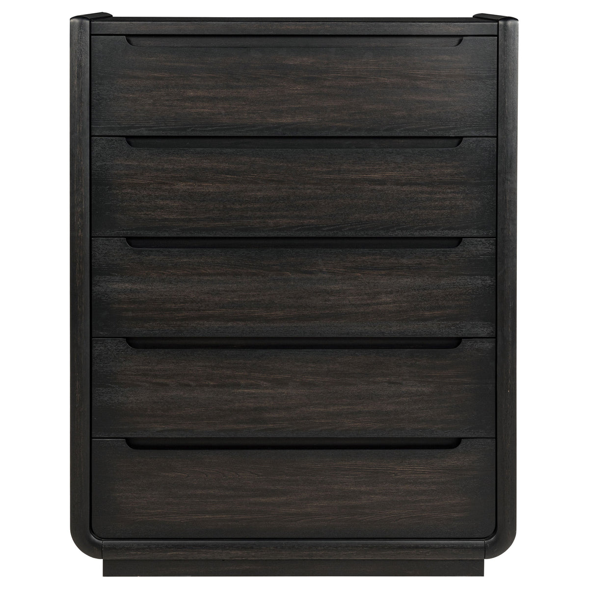 Leandro 5-drawer Bedroom Chest of Drawers Burnished Black