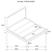 Solano 55-inch Panel Bed Weathered Mango Eastern King