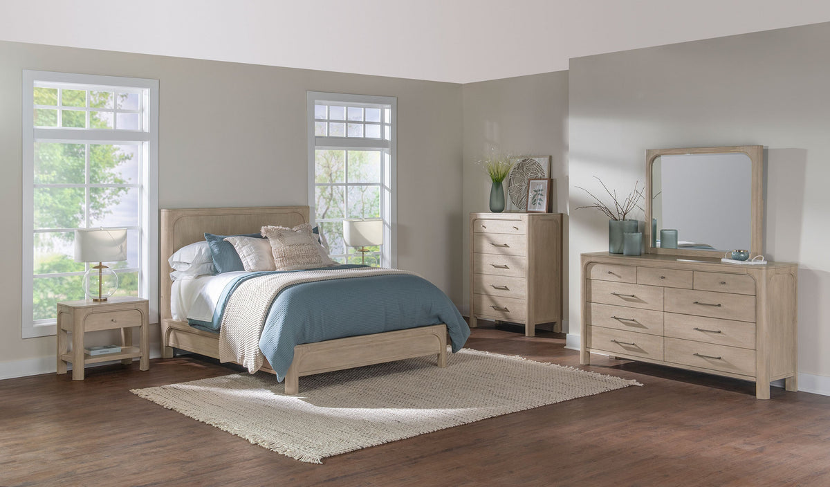 Solano 55-inch Panel Bed Weathered Mango