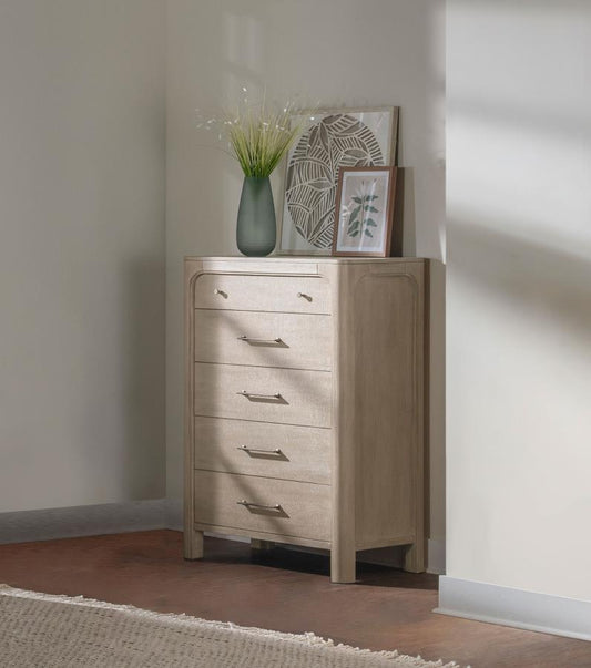 Solano 5-drawer Bedroom Chest of Drawers Weathered Mango Default Title