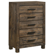 Woodmont Bedroom Set Rustic Golden Brown