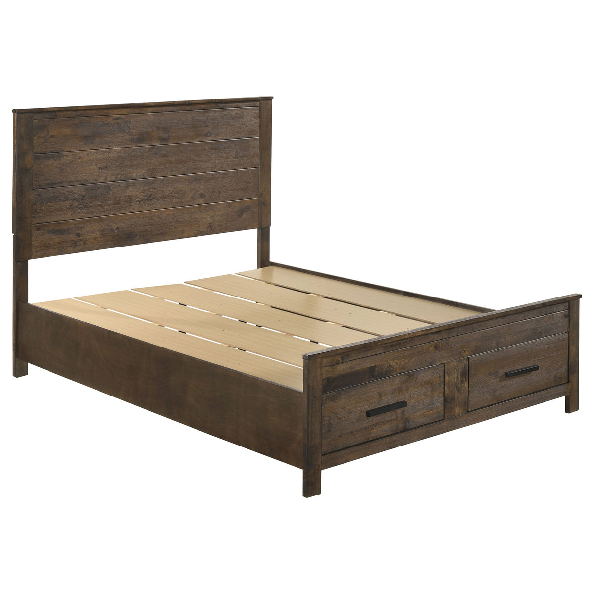 Woodmont Bedroom Set Rustic Golden Brown