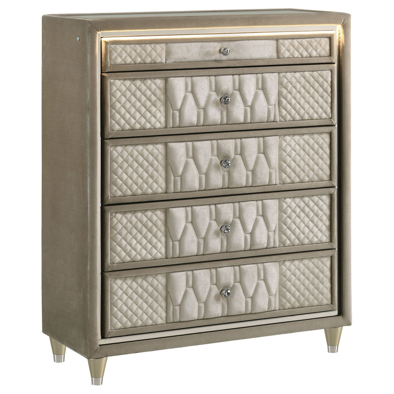 Lorient Bedroom Set Ivory and Camel