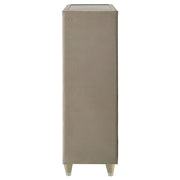 Lorient 5-drawer LED Chest of Drawers Ivory and Camel