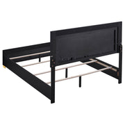 Marceline Wood LED Panel Bed