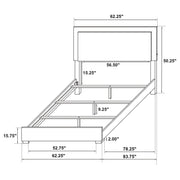 Marceline Wood LED Panel Bed