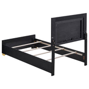 Marceline Wood LED Panel Bed