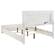 Marceline Wood LED Panel Bed