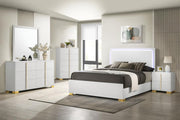 Marceline Bedroom Set White Eastern King 5-piece