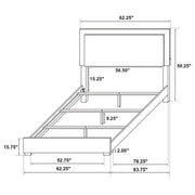 Marceline Wood LED Panel Bed