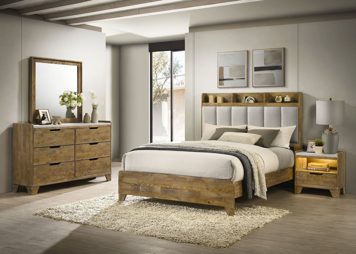 Henderson Bedroom Set Medium Oak
