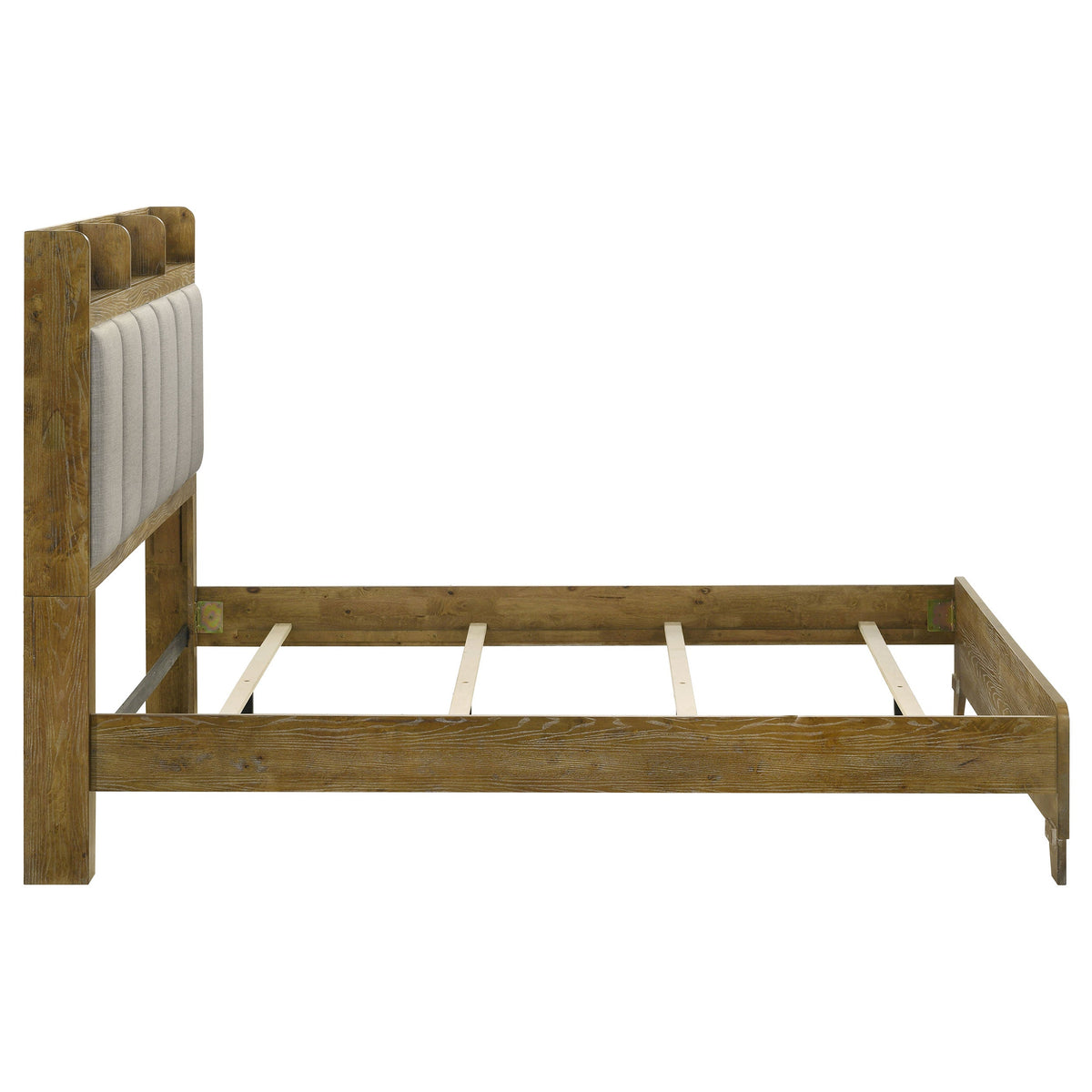 Henderson 57-inch Bookcase Panel Bed Medium Oak