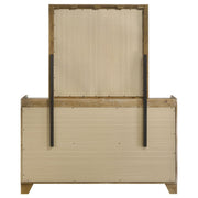 Henderson 6-drawer Bedroom Dresser with Mirror Medium Oak