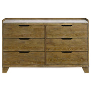 Henderson 6-drawer Bedroom Dresser Cabinet Medium Oak