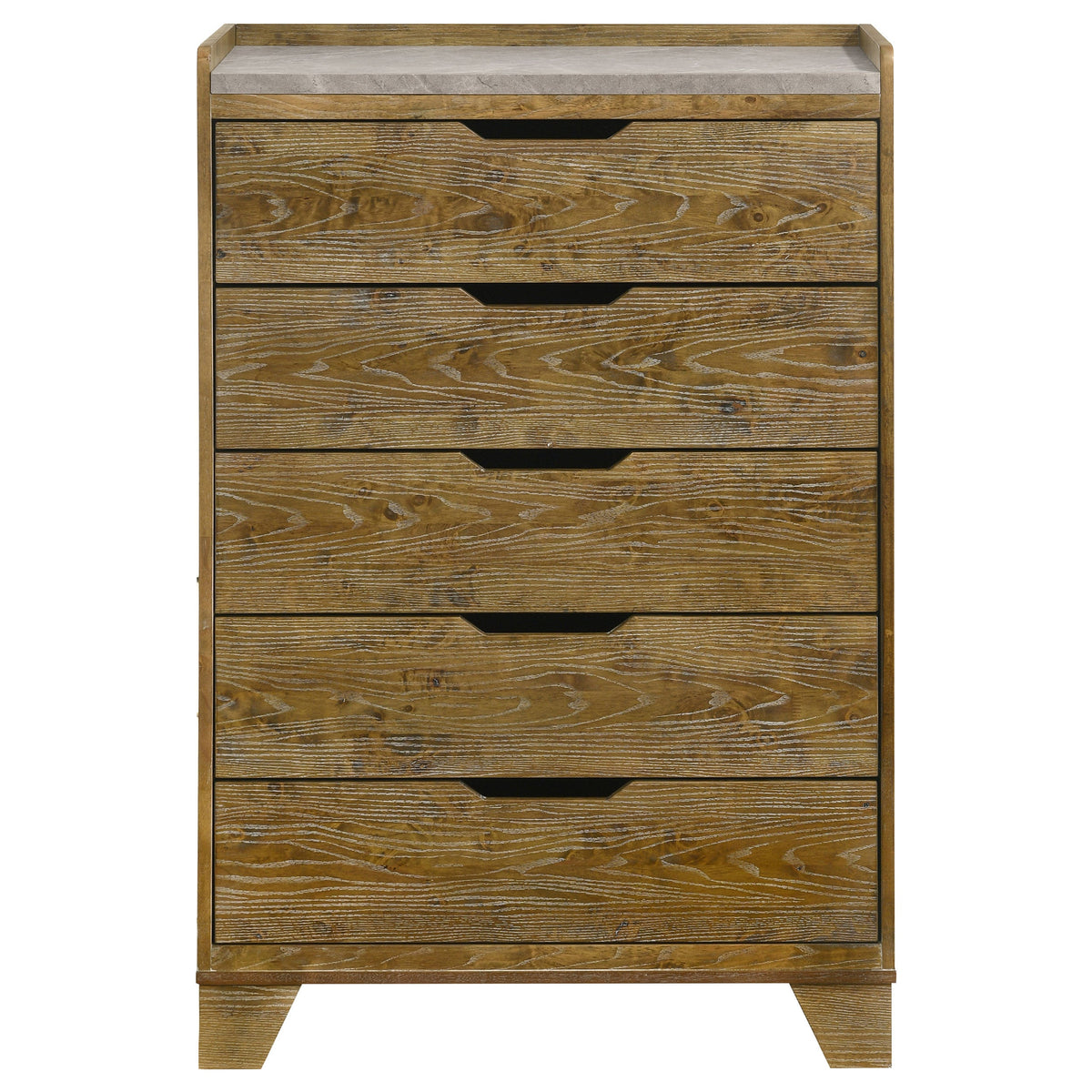 Henderson 5-drawer Bedroom Chest of Drawers Medium Oak