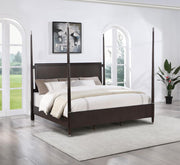 Emberlyn Wood Queen Poster Bed Brown Default Title