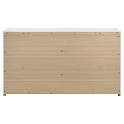 Ines 6-drawer Bedroom Dresser Cabinet White High Gloss