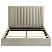 Arielle Bookcase Panel Storage Bed Light Oak