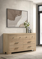 Arielle 6-drawer Bedroom Dresser Cabinet Light Oak Default Title