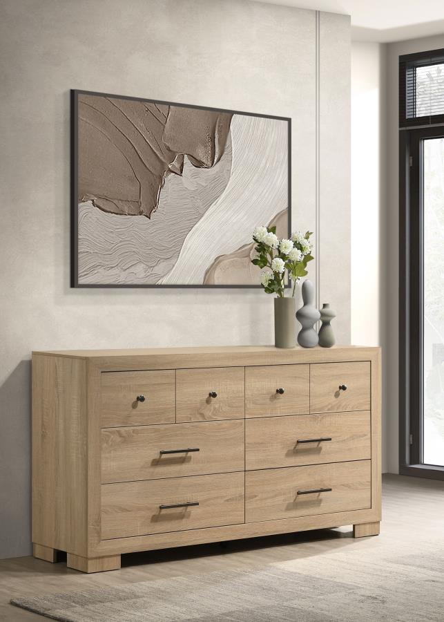 Arielle 6-drawer Bedroom Dresser Cabinet Light Oak Default Title
