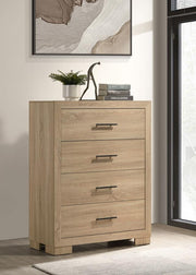 Arielle 4-drawer Bedroom Chest of Drawers Light Oak Default Title